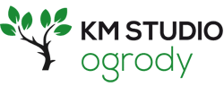 KM Studio - ogrody | zakładanie trawników, systemy automatycznego nawadniania, zakładanie i projektowanie ogrodów - logo